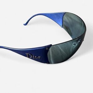 Vintage Christian Dior 1990s Golf Electric Blue Glasses